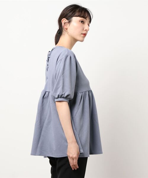 Honeys（ハニーズ）の「レースアップチュニック（チュニック・レディース・ホワイト/ブラック/ブラウン/ブルー系その他・S/M/L）」の13枚目の写真