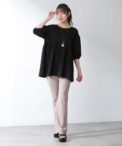 Honeys（ハニーズ）の「レースアップチュニック（チュニック・レディース・ホワイト/ブラック/ブラウン/ブルー系その他・S/M/L）」の18枚目の写真