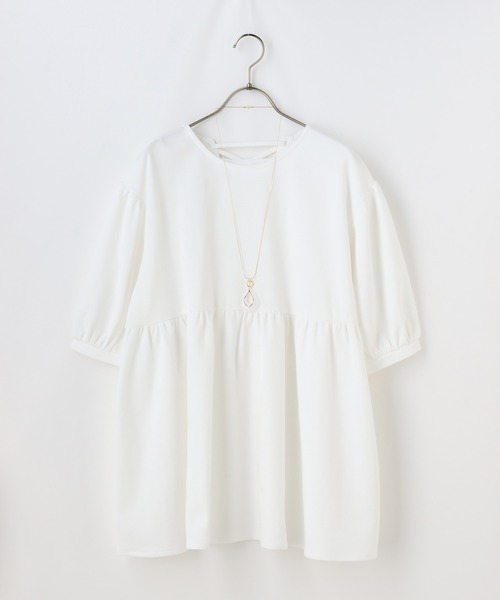 Honeys（ハニーズ）の「レースアップチュニック（チュニック・レディース・ホワイト/ブラック/ブラウン/ブルー系その他・S/M/L）」の20枚目の写真