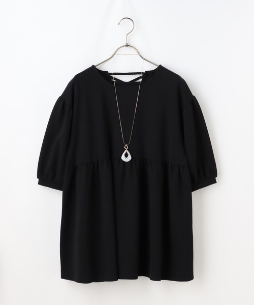 Honeys（ハニーズ）の「レースアップチュニック（チュニック・レディース・ホワイト/ブラック/ブラウン/ブルー系その他・S/M/L）」の16枚目の写真