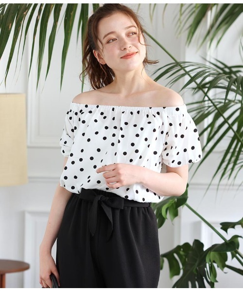 セール 2wayドットオフショルトップス Tシャツ カットソー Anap アナップ のファッション通販 Zozotown
