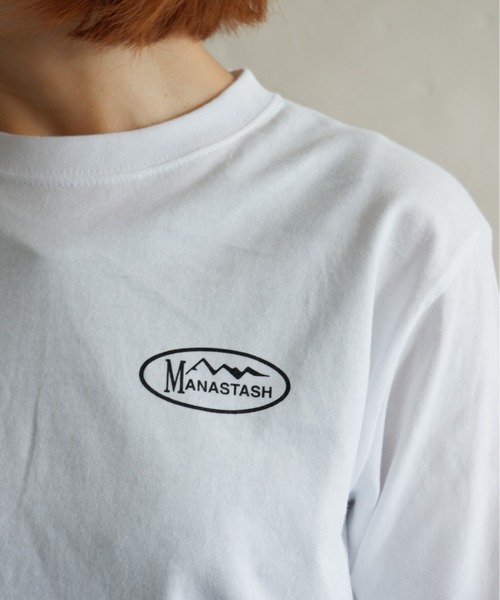 MANASTASH（マナスタッシュ）の「MANASTASH/マナスタッシュ　W's PHOTO L/S TEE "COLLAGE"　ウィメンズ　フォトロンＴ　コラージュ（Tシャツ/カットソー・レディース・ホワイト/ブラック・MEDIUM）」の5枚目の写真