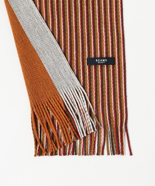 セール】【ユニセックス】リバーシブル ストライプ マフラー（マフラー