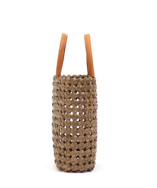 未使用☆FARROW/carrie micro bag格子編みかごトートバッグ DRESSLAVE（ドレスレイブ）の「FARROW / carrie micro bag(格子