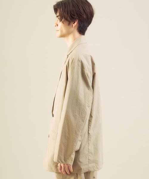 green label relaxing by 風早ゆうた（グリーンレーベルリラクシングバイカゼハヤユウタ）の「＜風早ゆうた（WEARISTA）×green label relaxing＞L/T オーバーサイズ ダブル ジャケット セットアップ 可能（テーラードジャケット・メンズ・ベージュ/ネイビー/オリーブ・M/L）」の14枚目の写真