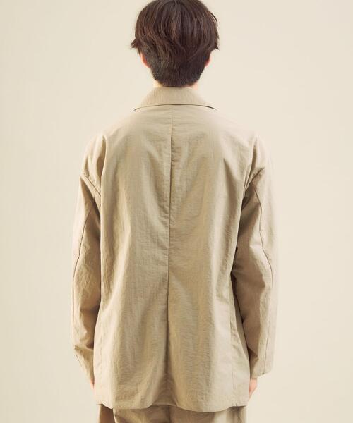 green label relaxing by 風早ゆうた（グリーンレーベルリラクシングバイカゼハヤユウタ）の「＜風早ゆうた（WEARISTA）×green label relaxing＞L/T オーバーサイズ ダブル ジャケット セットアップ 可能（テーラードジャケット・メンズ・ベージュ/ネイビー/オリーブ・M/L）」の7枚目の写真