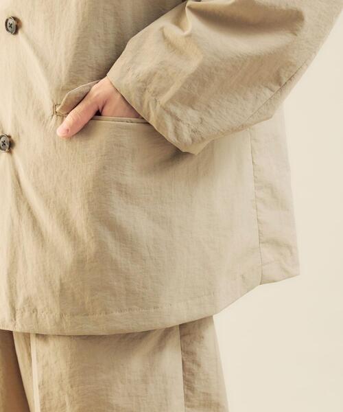 green label relaxing by 風早ゆうた（グリーンレーベルリラクシングバイカゼハヤユウタ）の「＜風早ゆうた（WEARISTA）×green label relaxing＞L/T オーバーサイズ ダブル ジャケット セットアップ 可能（テーラードジャケット・メンズ・ベージュ/ネイビー/オリーブ・M/L）」の17枚目の写真