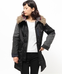 HYSTERIC GLAMOUR | プリマロフトエアフォース ツイードスリーブフーデットCO(ミリタリージャケット)