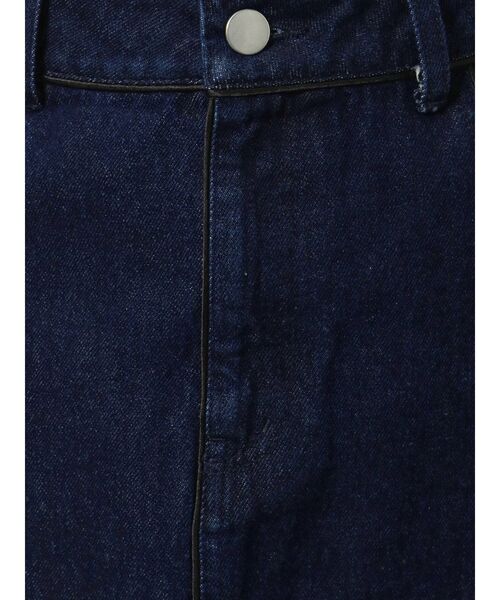 merry jenny（メリージェニー）の「satinパイピングデニムスカート（スカート・レディース・ブラック/インディゴブルー・FREE）」の6枚目の写真
