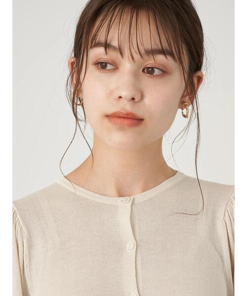 earth music&ecology（アースミュージックアンドエコロジー）の「ボリュームスリーブカーディガン ＊（カーディガン/ボレロ・レディース・ライトブラウン/アイボリー/ラベンダー/ブラック/ライトベージュ/ミント・FREE）」の17枚目の写真