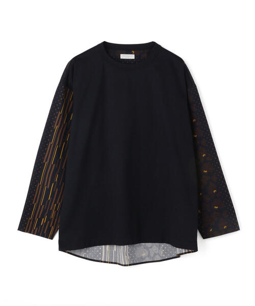 TOMORROWLAND （トゥモローランド）の「スウィッチング　ペイズリーロングスリーブTシャツ（Tシャツ/カットソー・メンズ・ブルー系その他4/ホワイト系その他・S/M/XS）」の2枚目の写真