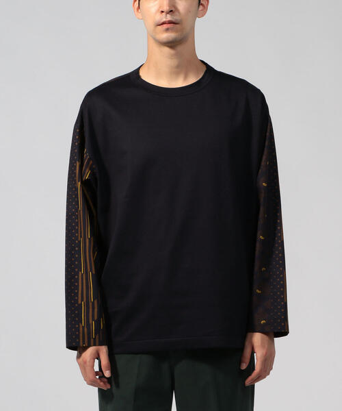 TOMORROWLAND （トゥモローランド）の「スウィッチング　ペイズリーロングスリーブTシャツ（Tシャツ/カットソー・メンズ・ブルー系その他4/ホワイト系その他・S/M/XS）」の5枚目の写真