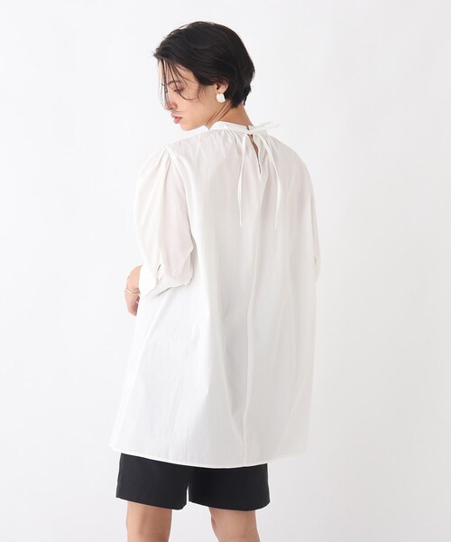 AG by aquagirl(エージーバイアクアガール)の「◆コットンエンブロイダリーチュニック【WEB限定サイズ】(シャツ/ブラウス・レディース・ブラック/ホワイト系・36/38/40)」の5枚目の写真