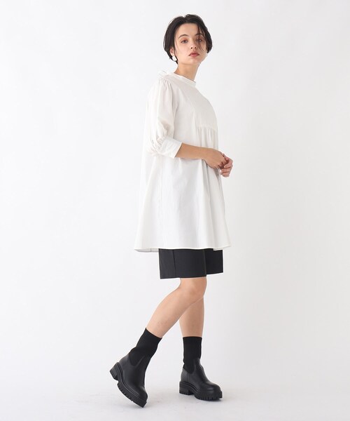 AG by aquagirl(エージーバイアクアガール)の「◆コットンエンブロイダリーチュニック【WEB限定サイズ】(シャツ/ブラウス・レディース・ブラック/ホワイト系・36/38/40)」の3枚目の写真