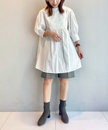 ◆コットンエンブロイダリーチュニック【WEB限定サイズ】