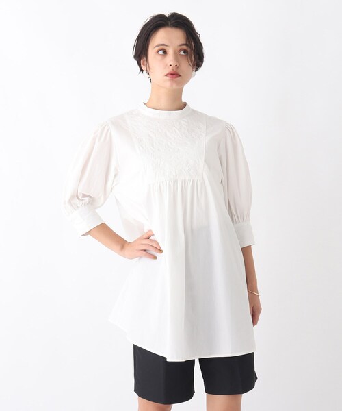 AG by aquagirl(エージーバイアクアガール)の「◆コットンエンブロイダリーチュニック【WEB限定サイズ】(シャツ/ブラウス・レディース・ブラック/ホワイト系・36/38/40)」の17枚目の写真