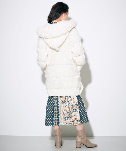 GRACE CONTINENTAL(グレースコンチネンタル)の「ループニットパーカー(その他アウター・レディース・ブラック/キナリ・36)」の9枚目の写真