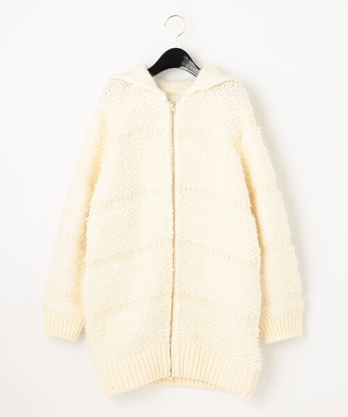 GRACE CONTINENTAL(グレースコンチネンタル)の「ループニットパーカー(その他アウター・レディース・ブラック/キナリ・36)」の16枚目の写真