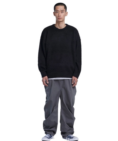 【NOMANUAL】PLAIN MOHIAR KNIT