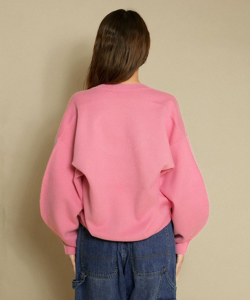 KBF（ケイビーエフ）の「フラットパターンニット（ニット/セーター・レディース・ブルー/ブラウン系その他/ピンク・ONE）」の12枚目の写真