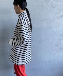 [FIDELITY/フィデリティ] 別注 モックネック ワイドシルエットTシャツ