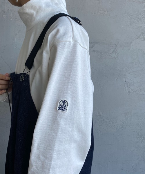 FIDELITY（フィデリティ）の「[FIDELITY/フィデリティ] 別注 モックネック ワイドシルエットTシャツ（Tシャツ/カットソー・レディース・ベージュ/オフホワイト/ホワイト系/ホワイト系1/ネイビー系/ネイビー系1・S/M/L）」の21枚目の写真