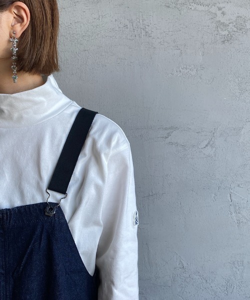 FIDELITY（フィデリティ）の「[FIDELITY/フィデリティ] 別注 モックネック ワイドシルエットTシャツ（Tシャツ/カットソー・レディース・ベージュ/オフホワイト/ホワイト系/ホワイト系1/ネイビー系/ネイビー系1・S/M/L）」の20枚目の写真