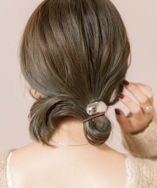 flower(フラワー)の「グロスカーブヘアゴム(ヘアゴム・レディース・シルバー/ゴールド・FREE)」の9枚目の写真