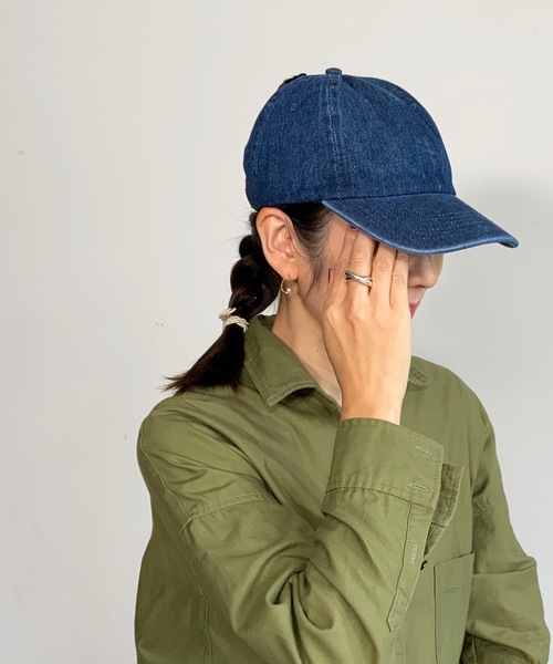 COMMON WARE（コモンウェアー）の「EM:NEWHATTAN デニムキャップ（キャップ・レディース・ブラック/インディゴブルー・FREE）」の2枚目の写真