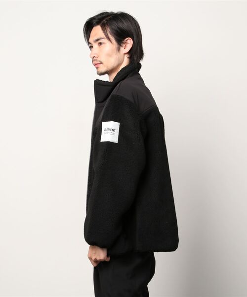 ELEMENT（エレメント）の「ELEMENT メンズ  BOA STAND JACKET ジャケット  【2021年秋冬モデル】/エレメントモコモコボアジャケット（ブルゾン・メンズ・ブラック/ベージュ・MEDIUM/LARGE/X-LARGE）」の6枚目の写真