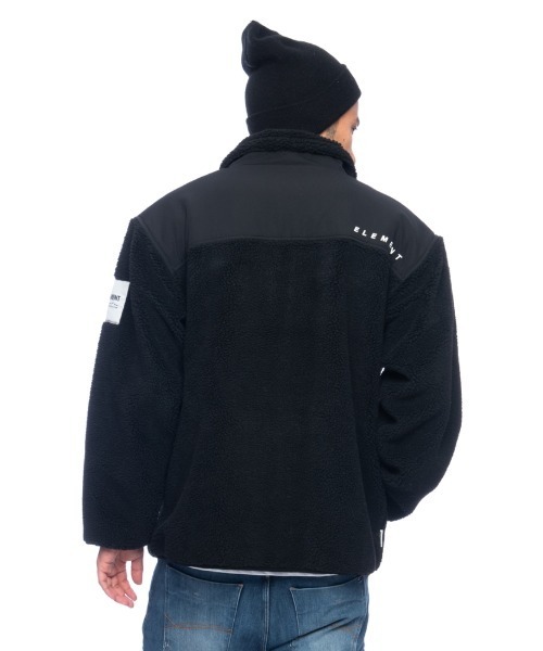 ELEMENT（エレメント）の「ELEMENT メンズ  BOA STAND JACKET ジャケット  【2021年秋冬モデル】/エレメントモコモコボアジャケット（ブルゾン・メンズ・ブラック/ベージュ・MEDIUM/LARGE/X-LARGE）」の8枚目の写真