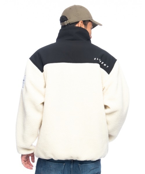 ELEMENT（エレメント）の「ELEMENT メンズ  BOA STAND JACKET ジャケット  【2021年秋冬モデル】/エレメントモコモコボアジャケット（ブルゾン・メンズ・ブラック/ベージュ・MEDIUM/LARGE/X-LARGE）」の10枚目の写真