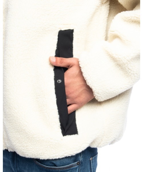 ELEMENT（エレメント）の「ELEMENT メンズ  BOA STAND JACKET ジャケット  【2021年秋冬モデル】/エレメントモコモコボアジャケット（ブルゾン・メンズ・ブラック/ベージュ・MEDIUM/LARGE/X-LARGE）」の15枚目の写真