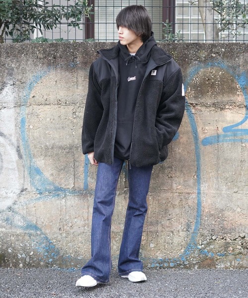 ELEMENT（エレメント）の「ELEMENT メンズ  BOA STAND JACKET ジャケット  【2021年秋冬モデル】/エレメントモコモコボアジャケット（ブルゾン・メンズ・ブラック/ベージュ・MEDIUM/LARGE/X-LARGE）」の19枚目の写真