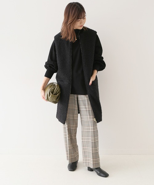 SLOBE IENA（スローブイエナ）の「【HYGGE/ヒュッゲ】パフスリーブトップス【洗濯機洗い可】◆（Tシャツ/カットソー・レディース・ホワイト/ブラック・FREE）」の22枚目の写真