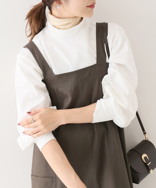 SLOBE IENA（スローブイエナ）の「【HYGGE/ヒュッゲ】パフスリーブトップス【洗濯機洗い可】◆（Tシャツ/カットソー・レディース・ホワイト/ブラック・FREE）」の12枚目の写真