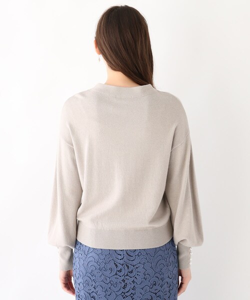 index(インデックス)の「◆【エマール検証済み】イタリア糸カフスボタンニット【WEB限定カラー・サイズ】(ニット/セーター・レディース・ライトグレー/ブラック/ブラウン系その他/ベビーピンク/グレー系4/ブルー・40/38/36/42)」の11枚目の写真