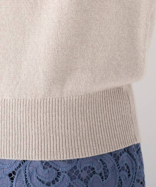 index(インデックス)の「◆【エマール検証済み】イタリア糸カフスボタンニット【WEB限定カラー・サイズ】(ニット/セーター・レディース・ライトグレー/ブラック/ブラウン系その他/ベビーピンク/グレー系4/ブルー・40/38/36/42)」の14枚目の写真