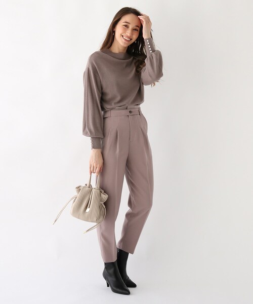 index(インデックス)の「◆【エマール検証済み】イタリア糸カフスボタンニット【WEB限定カラー・サイズ】(ニット/セーター・レディース・ライトグレー/ブラック/ブラウン系その他/ベビーピンク/グレー系4/ブルー・40/38/36/42)」の17枚目の写真