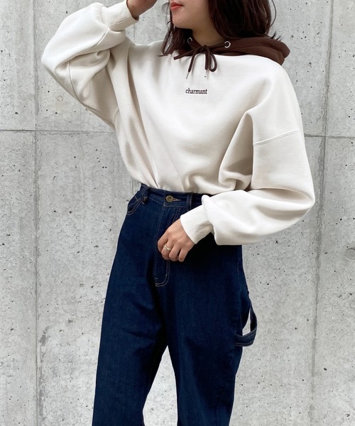 apres jour（アプレジュール）の「配色フードパーカー【ZOZOTOWN限定アイテム】（パーカー・レディース・アイボリー/ラベンダー/ダークブルー/ダークグリーン・フリー/X-LARGE）」の8枚目の写真