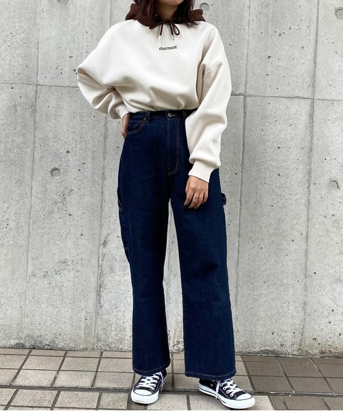 apres jour（アプレジュール）の「配色フードパーカー【ZOZOTOWN限定アイテム】（パーカー・レディース・アイボリー/ラベンダー/ダークブルー/ダークグリーン・フリー/X-LARGE）」の11枚目の写真