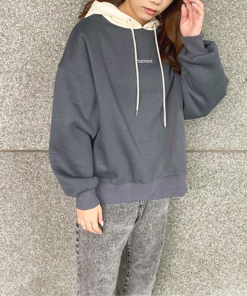 apres jour（アプレジュール）の「配色フードパーカー【ZOZOTOWN限定アイテム】（パーカー・レディース・アイボリー/ラベンダー/ダークブルー/ダークグリーン・フリー/X-LARGE）」の22枚目の写真