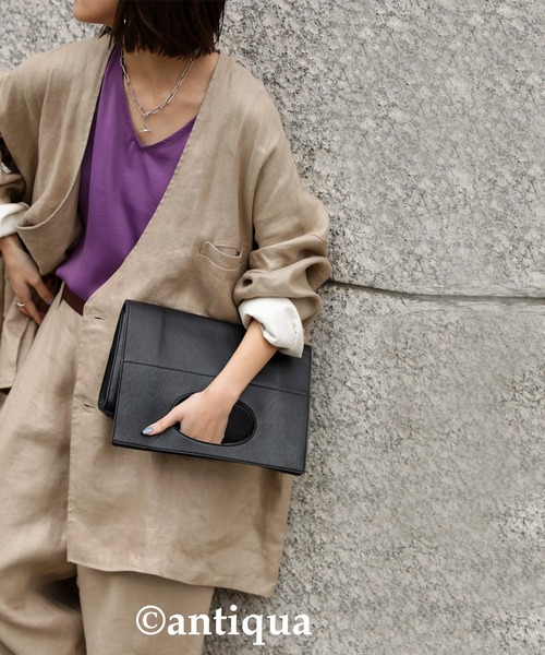 antiqua（アンティカ）の「2WAYバッグ（クラッチバッグ・レディース・ブラック・FREE）」の14枚目の写真