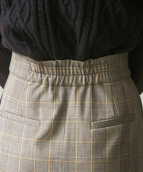 VIS（ビス）の「【HOT BEAUTY STRETCH】暖かく動きやすいタイトスカート（スカート・レディース・ブラック/オフホワイト/サックスブルー/ライトグレー・M/S）」の16枚目の写真