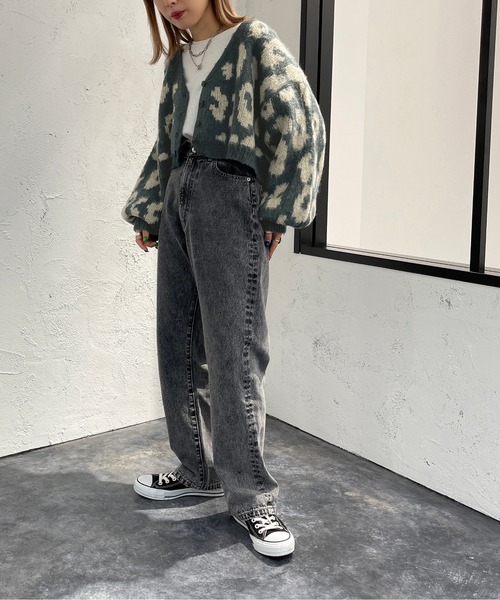 apres jour mignon（アプレジュールミニョン）の「起毛柄ショートカーディガン【ZOZOTOWN限定アイテム】（カーディガン/ボレロ・レディース・グレイッシュベージュ/その他/アイボリー/ダークブルー・フリー/X-LARGE）」の21枚目の写真