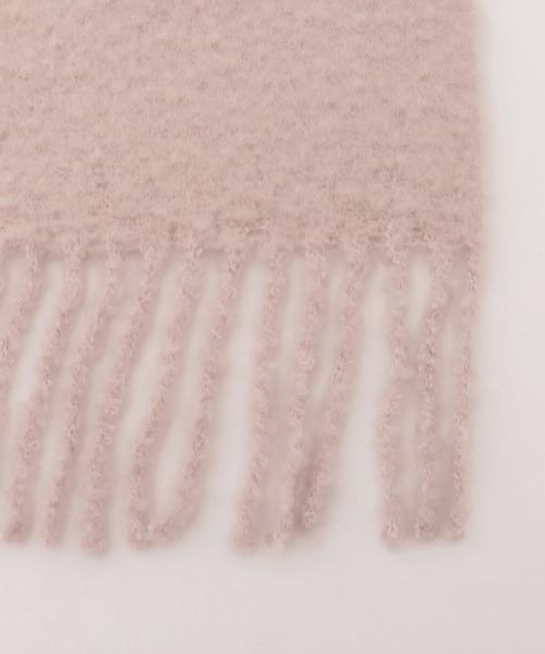 MISCH MASCH（ミッシュマッシュ）の「ループヤーンマフラー（マフラー・レディース・ベージュ/アイボリー/ピンク・FREE）」の4枚目の写真