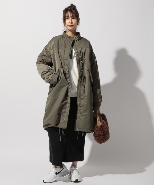 BAYFLOW（ベイフロー）の「リバーシブルミリタリーコート（その他アウター・レディース・カーキ・SMALL/MEDIUM）」の2枚目の写真