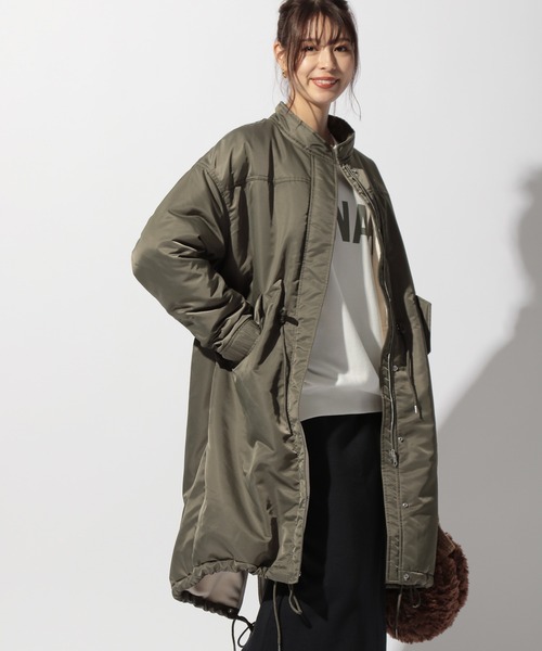 BAYFLOW（ベイフロー）の「リバーシブルミリタリーコート（その他アウター・レディース・カーキ・SMALL/MEDIUM）」の14枚目の写真