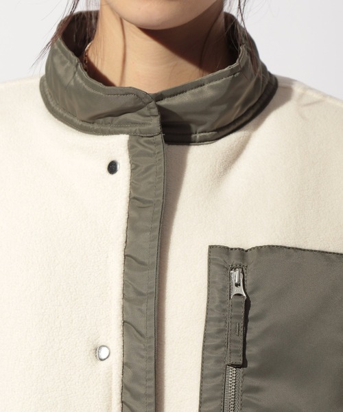 BAYFLOW（ベイフロー）の「リバーシブルミリタリーコート（その他アウター・レディース・カーキ・SMALL/MEDIUM）」の3枚目の写真