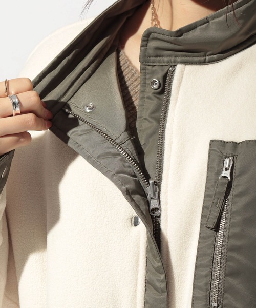 BAYFLOW（ベイフロー）の「リバーシブルミリタリーコート（その他アウター・レディース・カーキ・SMALL/MEDIUM）」の15枚目の写真